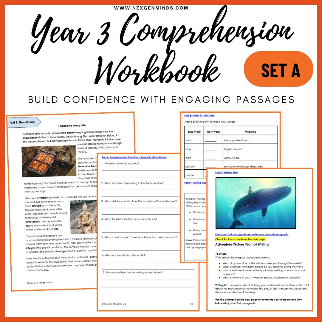 Year 3 Comprehension Workbook (Set A)